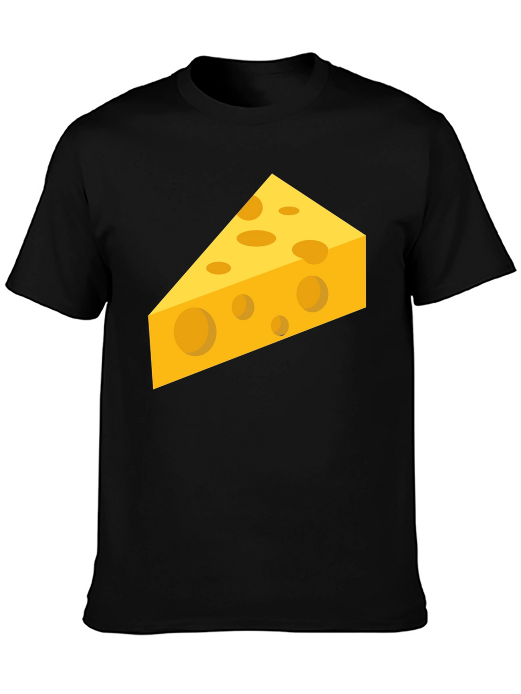 Cheesy Graphic Tee - Black Cotton Comfort