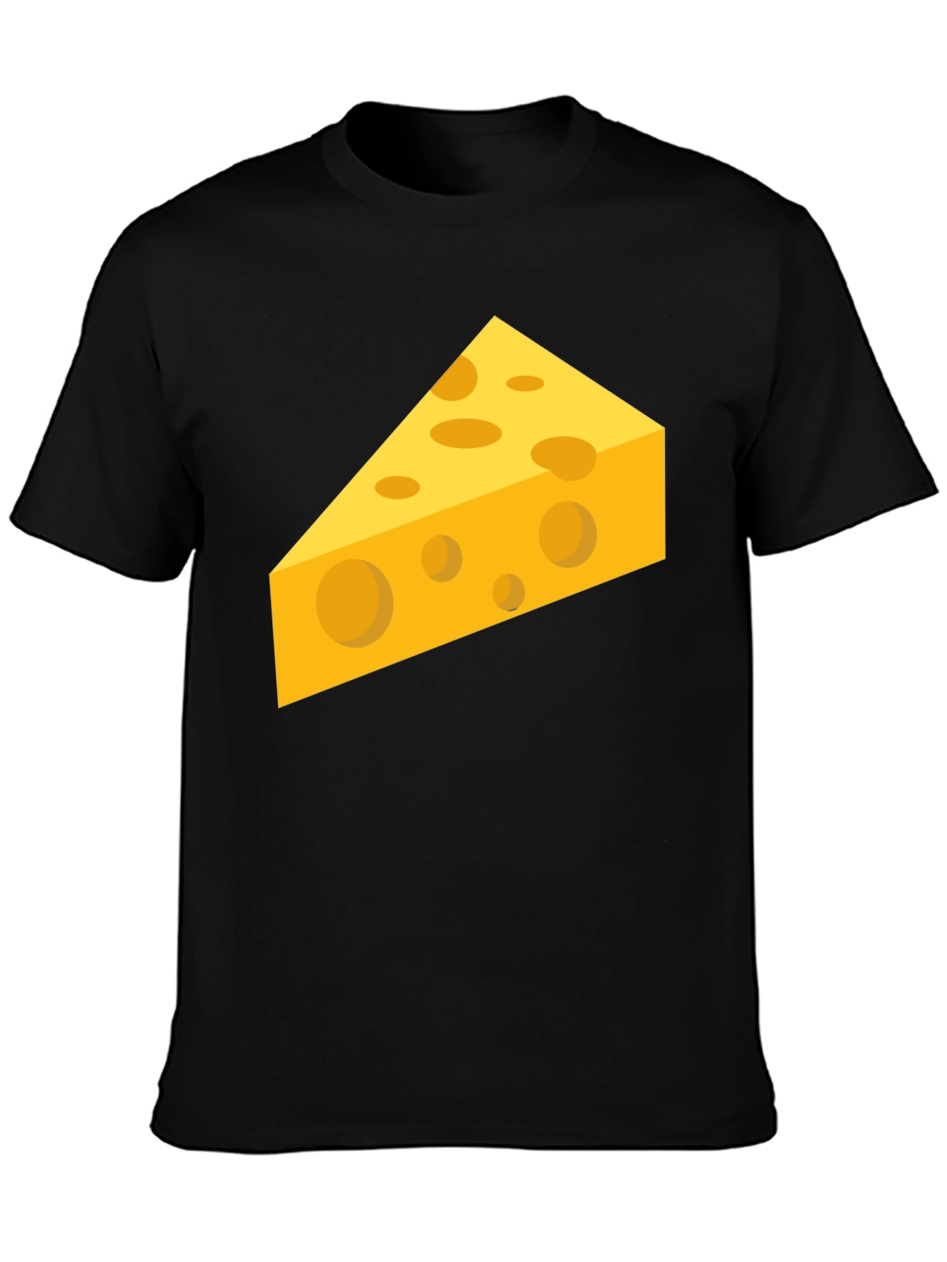 Cheesy Graphic Tee - Black Cotton Comfort