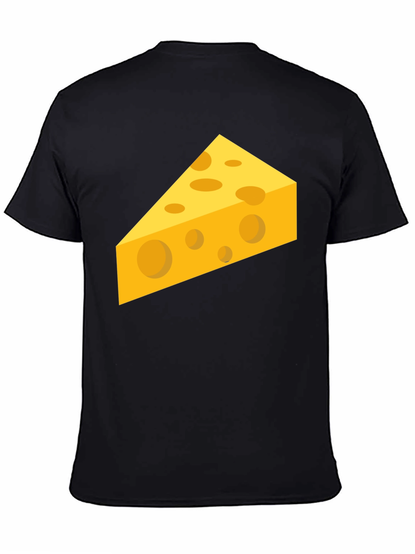 Cheesy Graphic Tee - Black Cotton Comfort