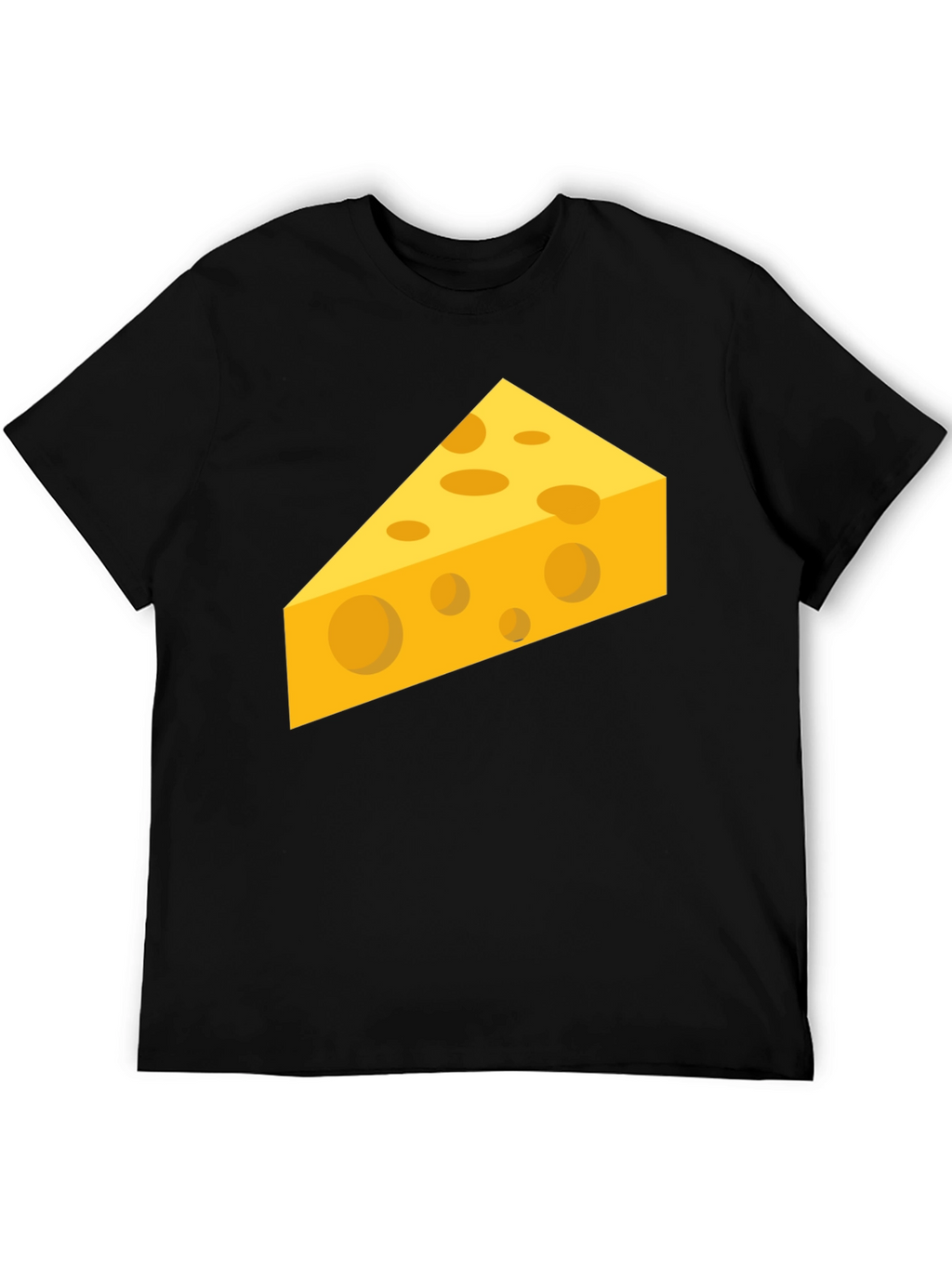 Cheesy Graphic Tee - Black Cotton Comfort