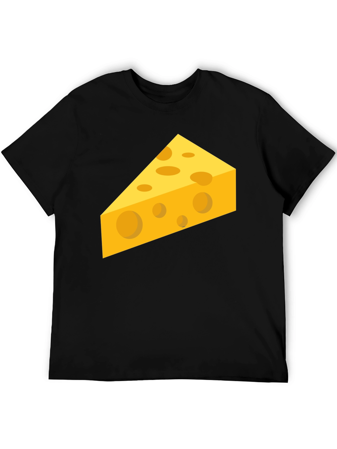Cheesy Graphic Tee - Black Cotton Comfort