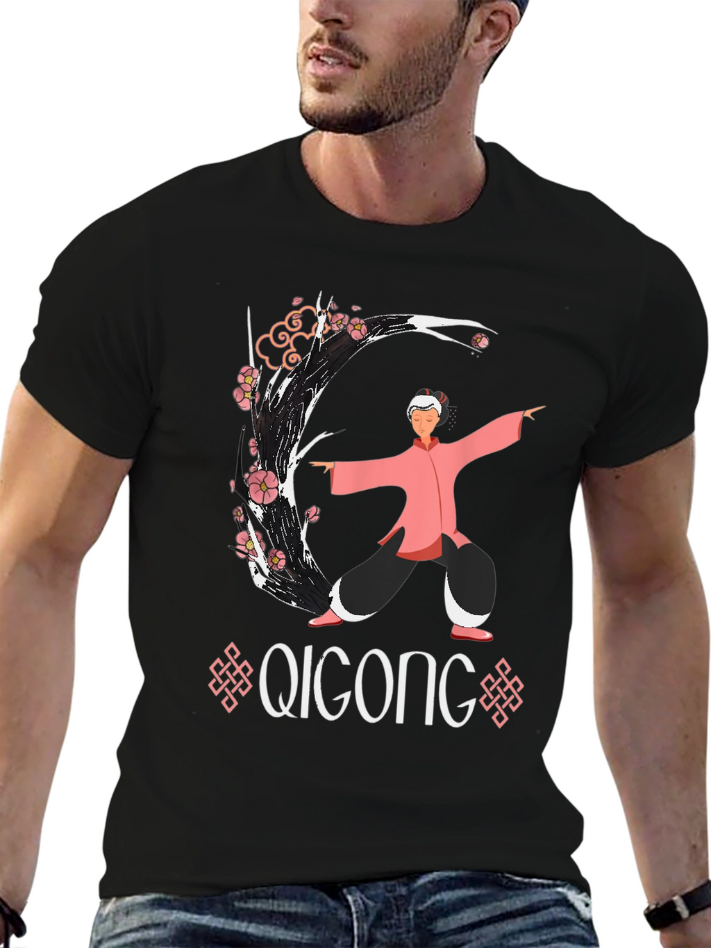 Qigong Graphic T-Shirt - Martial Arts Zen Tee