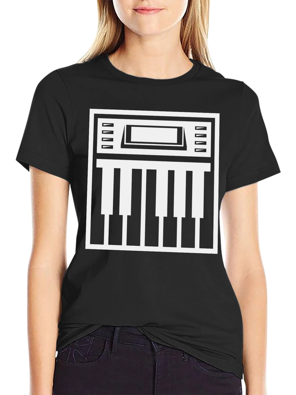 Keyboard Graphic T-Shirt - Musician Style