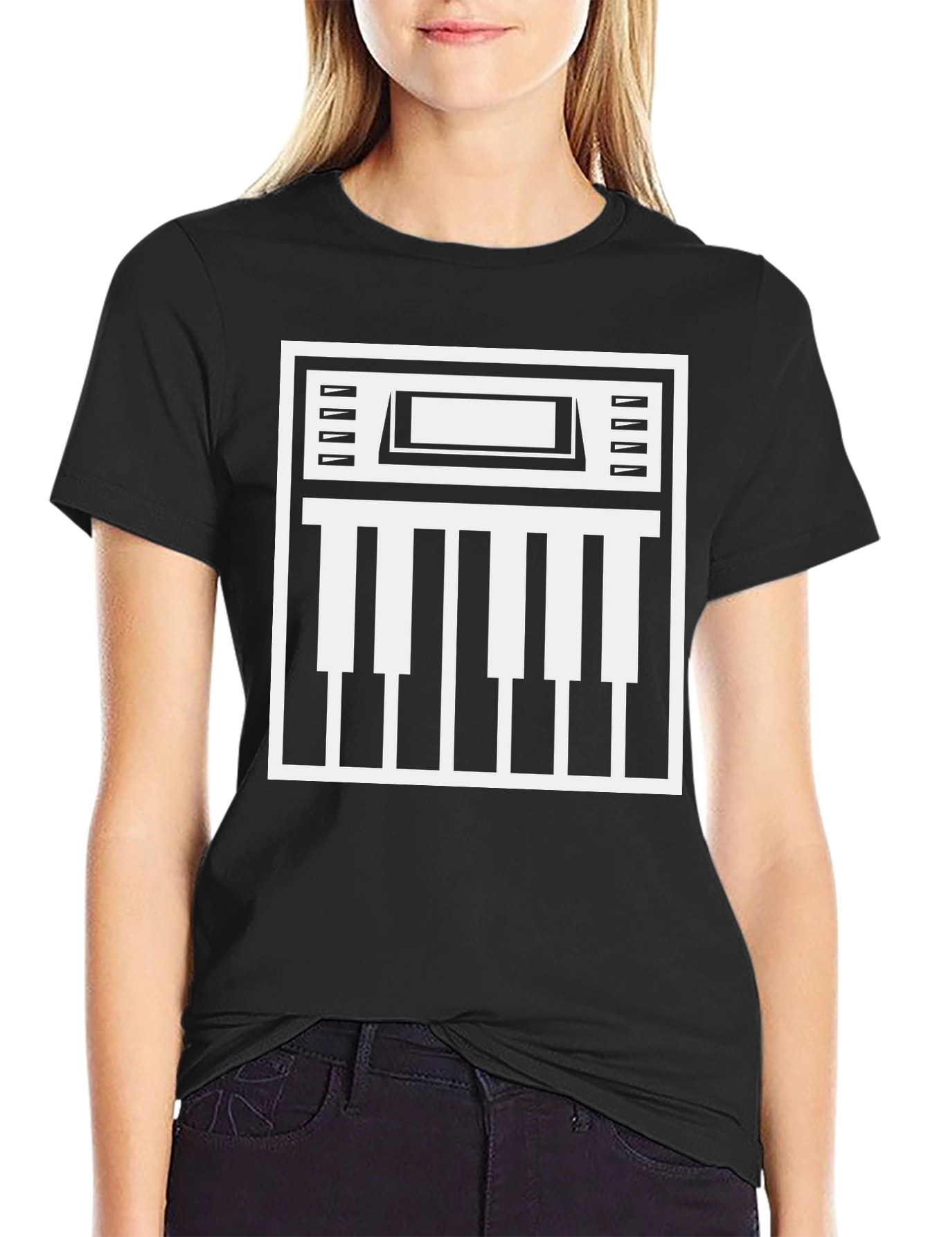 Keyboard Graphic T-Shirt - Musician Style