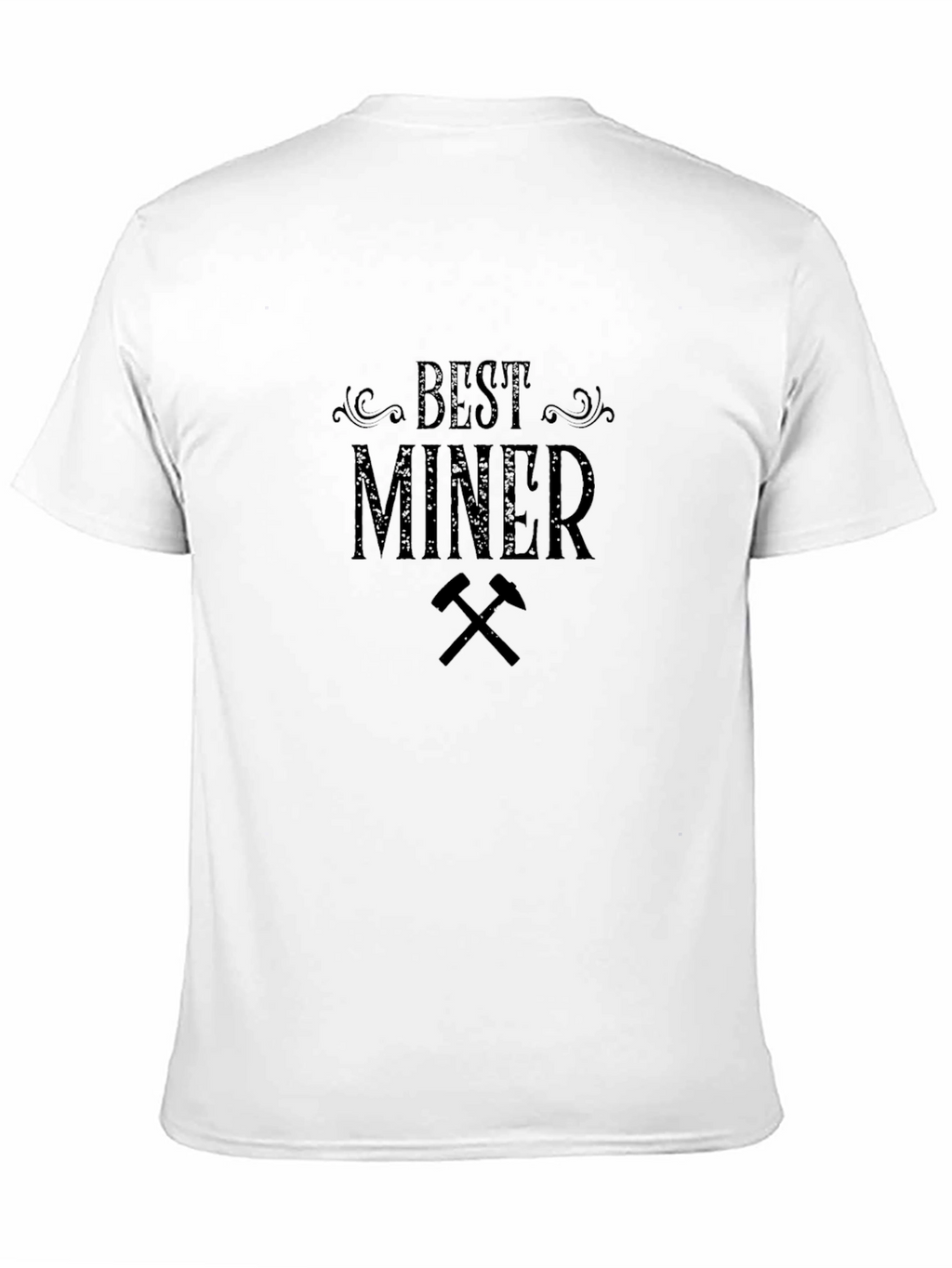 Best Miner Graphic Tee - Black Crew Neck