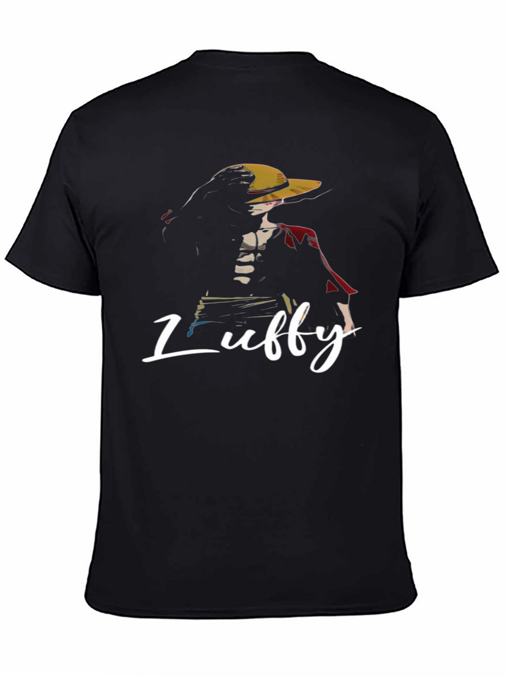 One Piece Luffy Graphic T-Shirt - Black Anime Tee