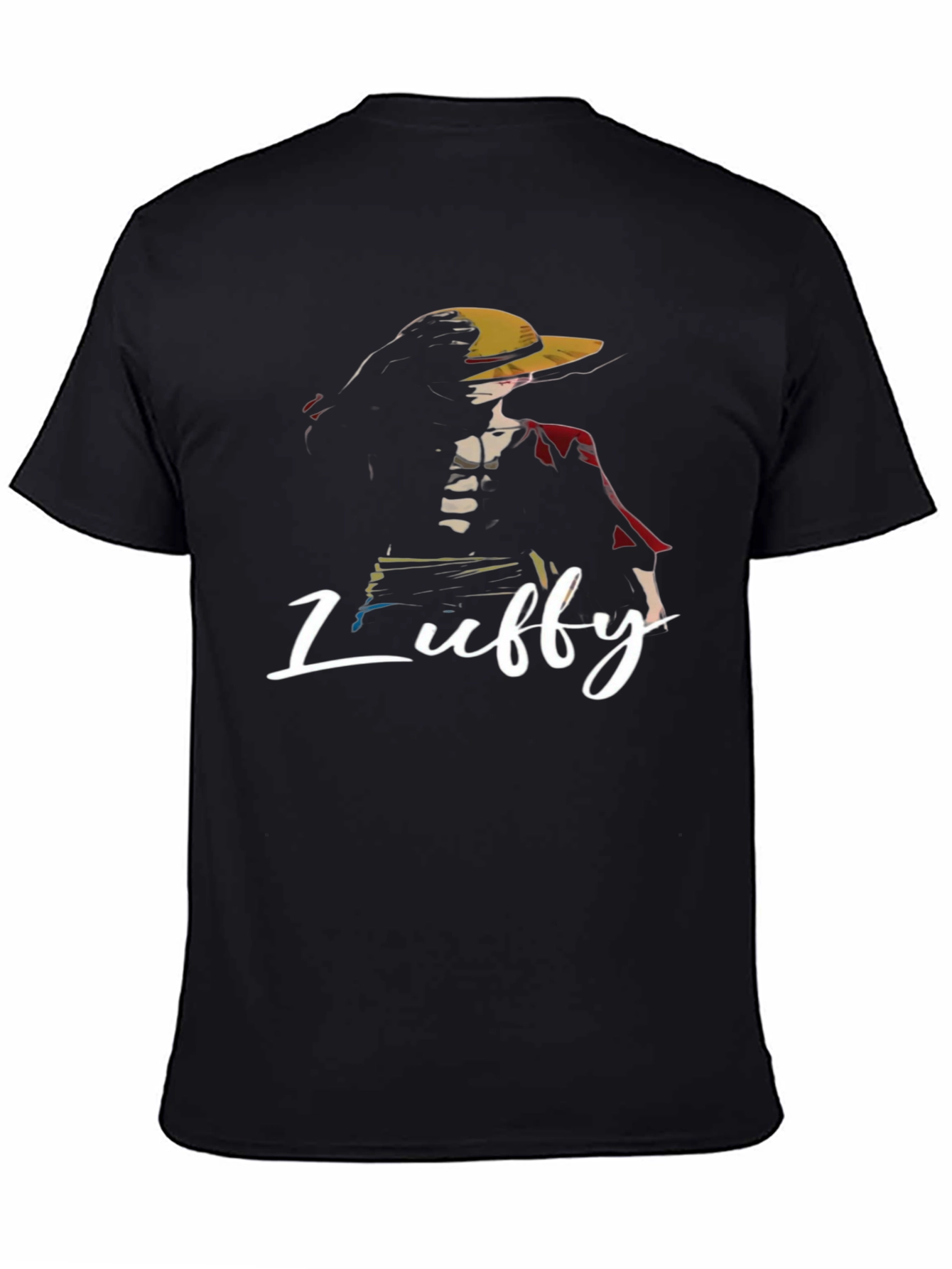 One Piece Luffy Graphic T-Shirt - Black Anime Tee