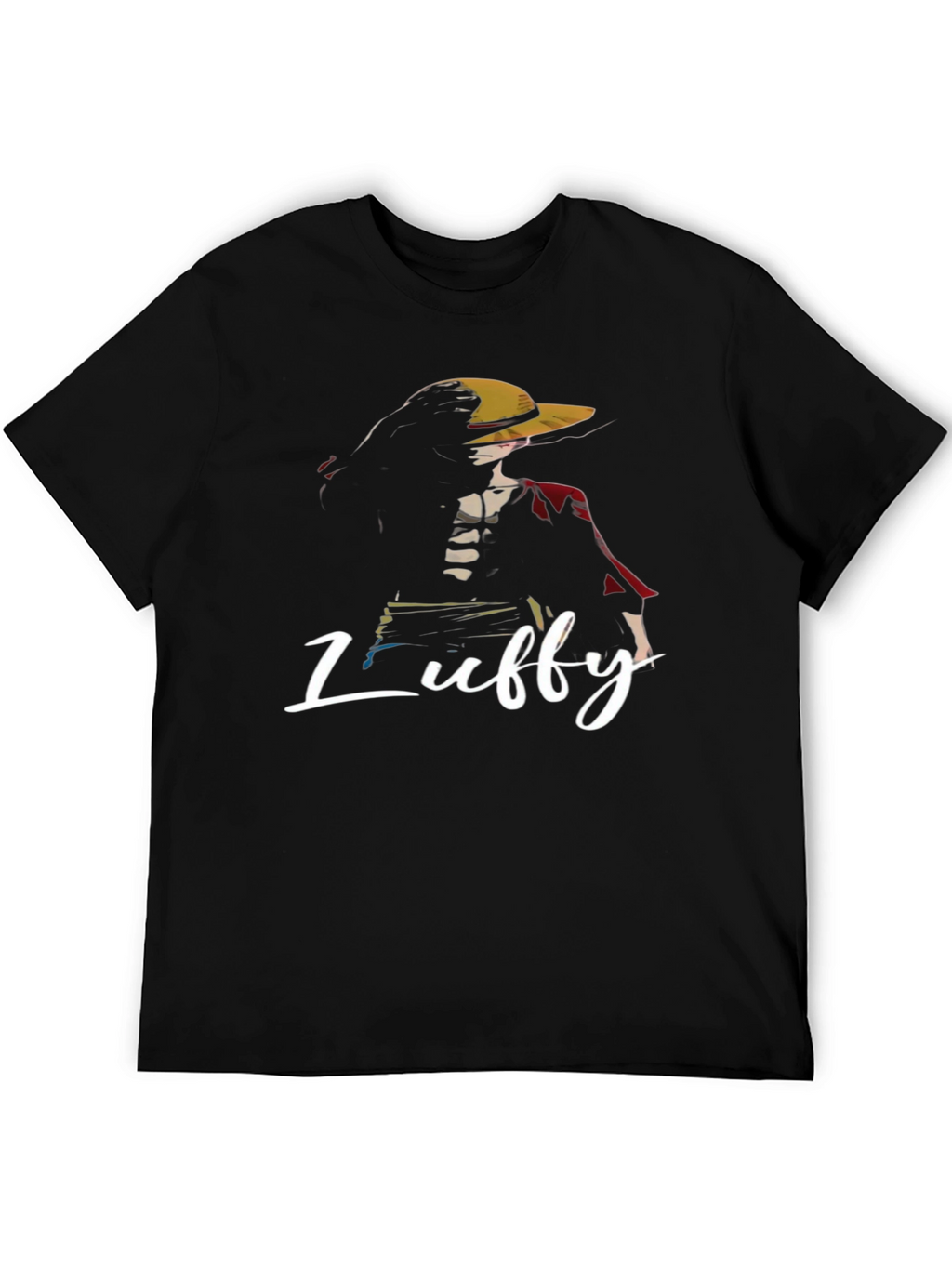 One Piece Luffy Graphic T-Shirt - Black Anime Tee