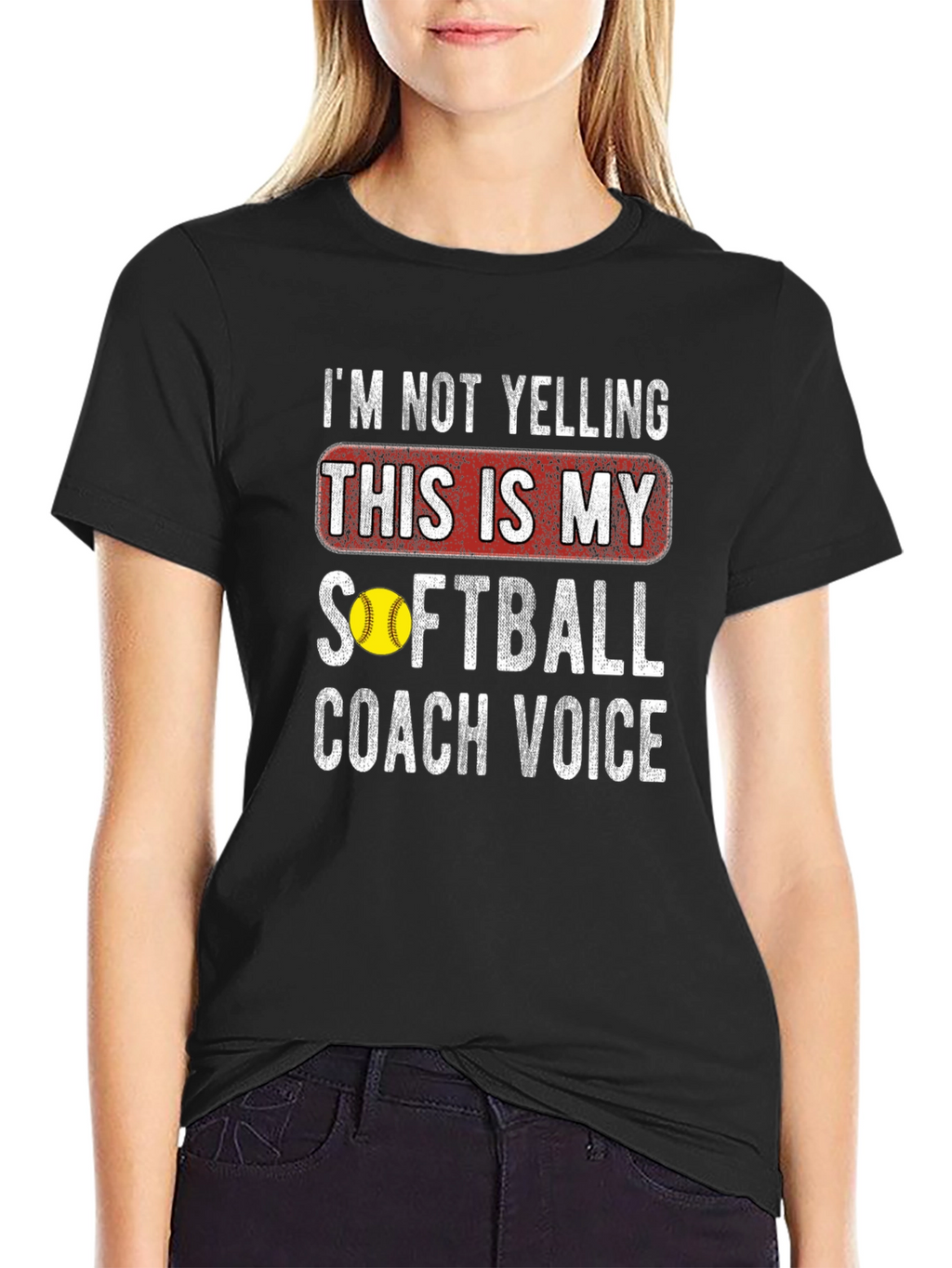 Softball Coach Voice T-Shirt - Funny Graphic Tee