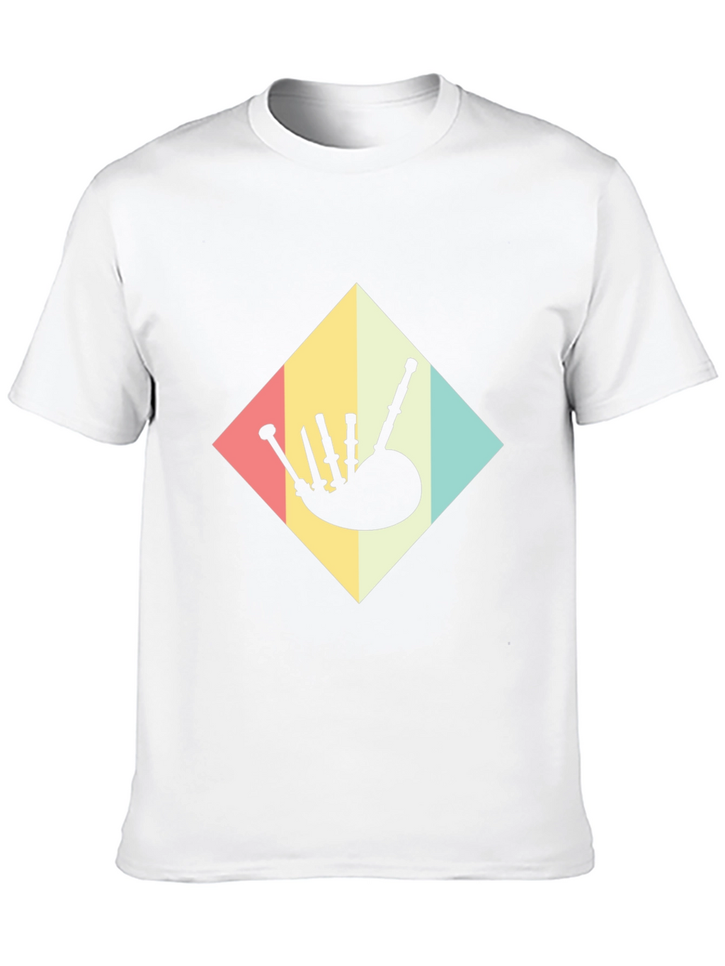 Retro Bagpipe T-Shirt - Scottish Music Tee