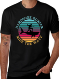 Hardcore Surfer Ride Wave Graphic Tee