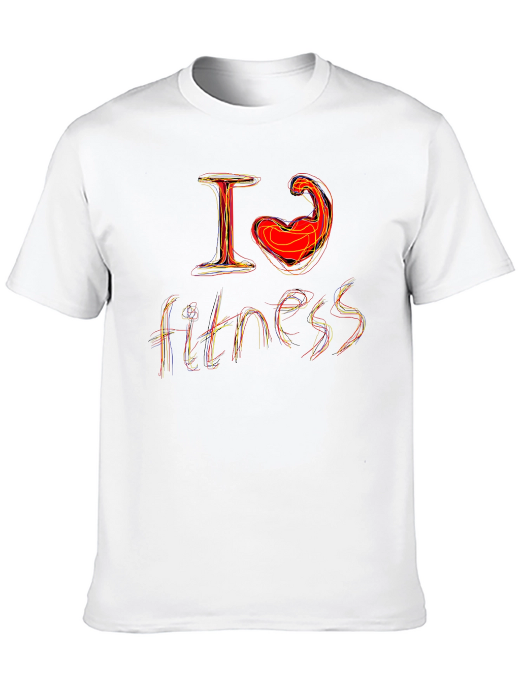 I Love Fitness Graphic T-Shirt
