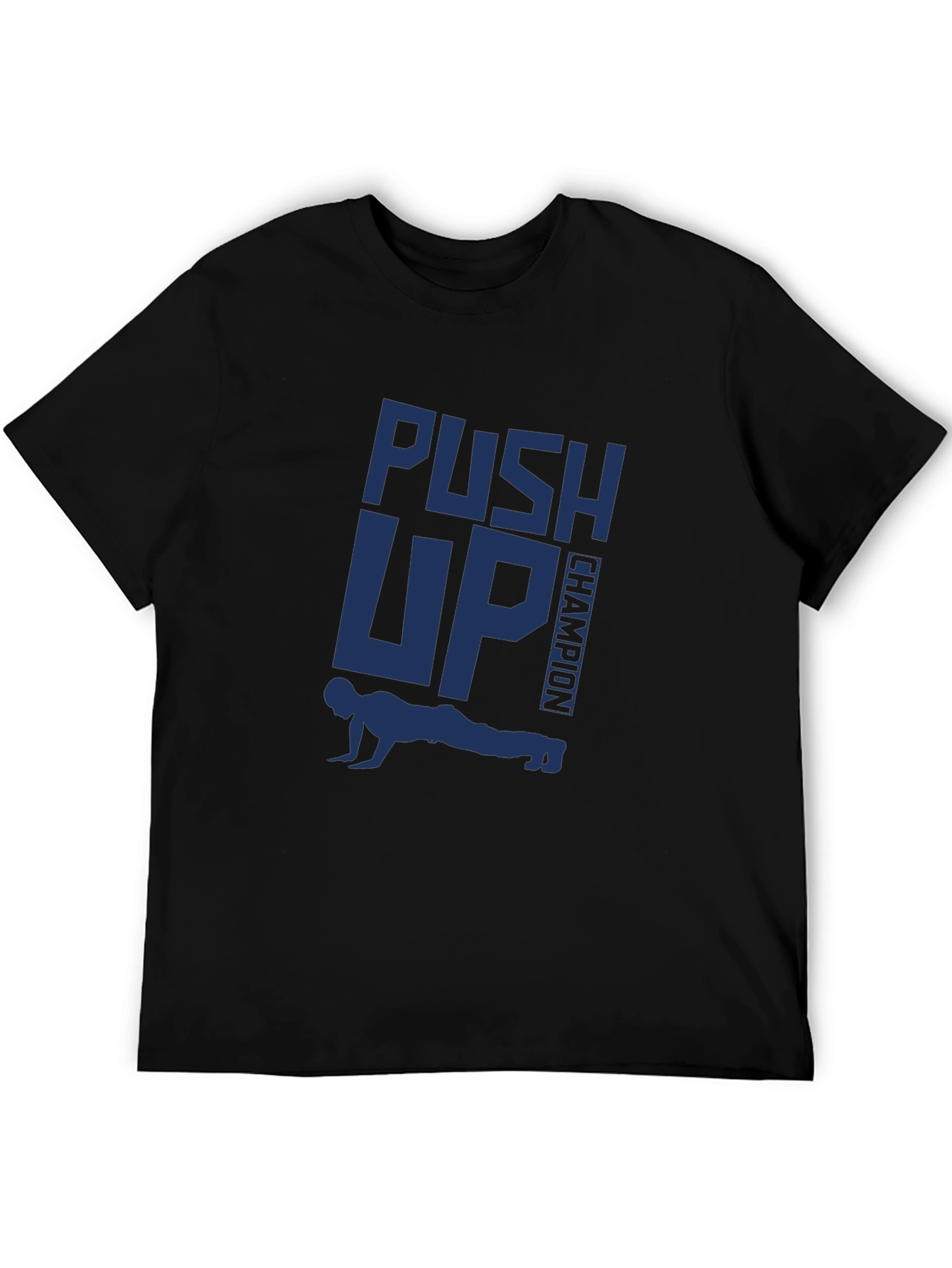 Push Up Champion Graphic Tee - Black