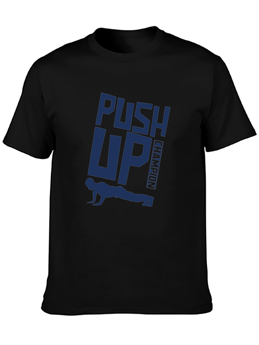 Push Up Champion Graphic Tee - Black