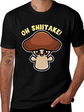 Oh Shiitake! Funny Mushroom Graphic Tee