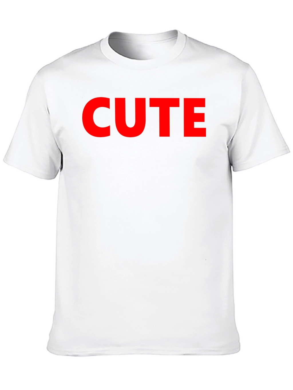 Cute Graphic Tee - Black Cotton T-Shirt