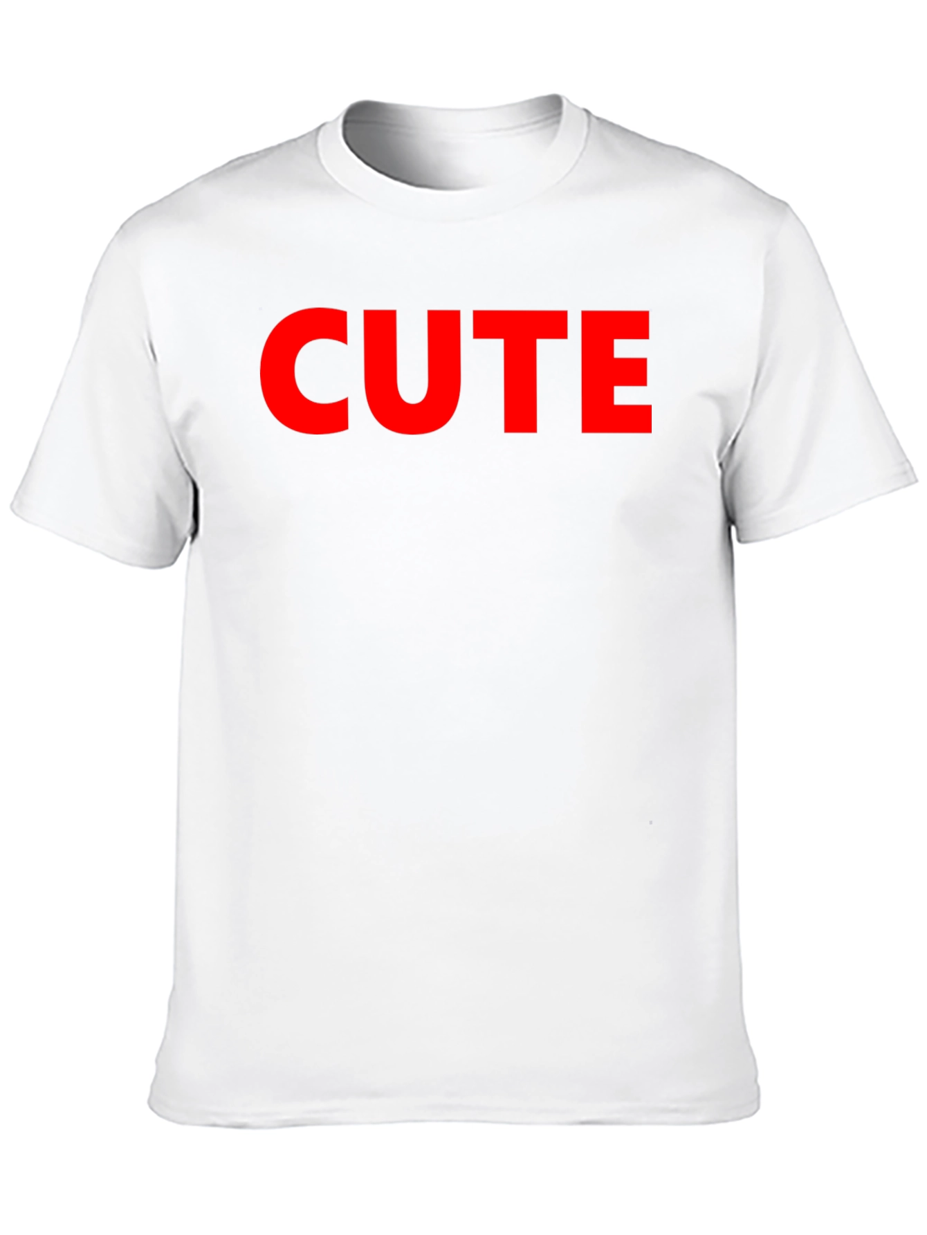 Cute Graphic Tee - Black Cotton T-Shirt