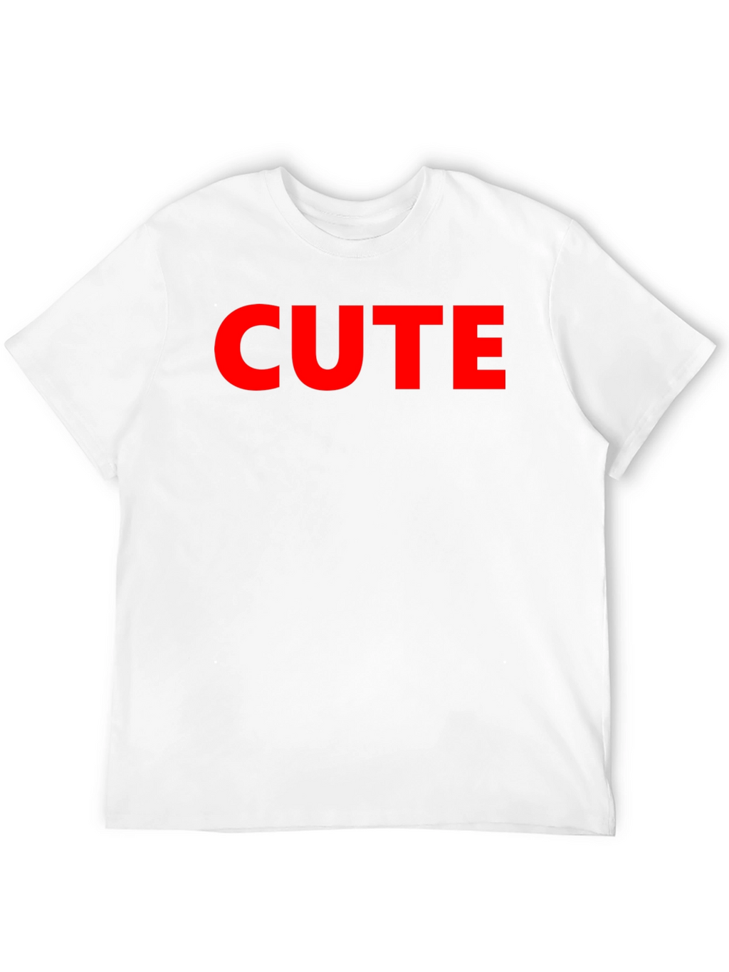 Cute Graphic Tee - Black Cotton T-Shirt
