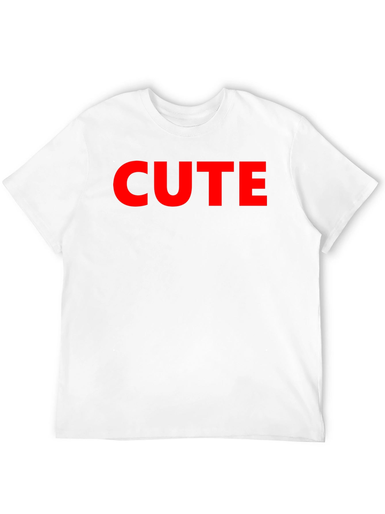 Cute Graphic Tee - Black Cotton T-Shirt