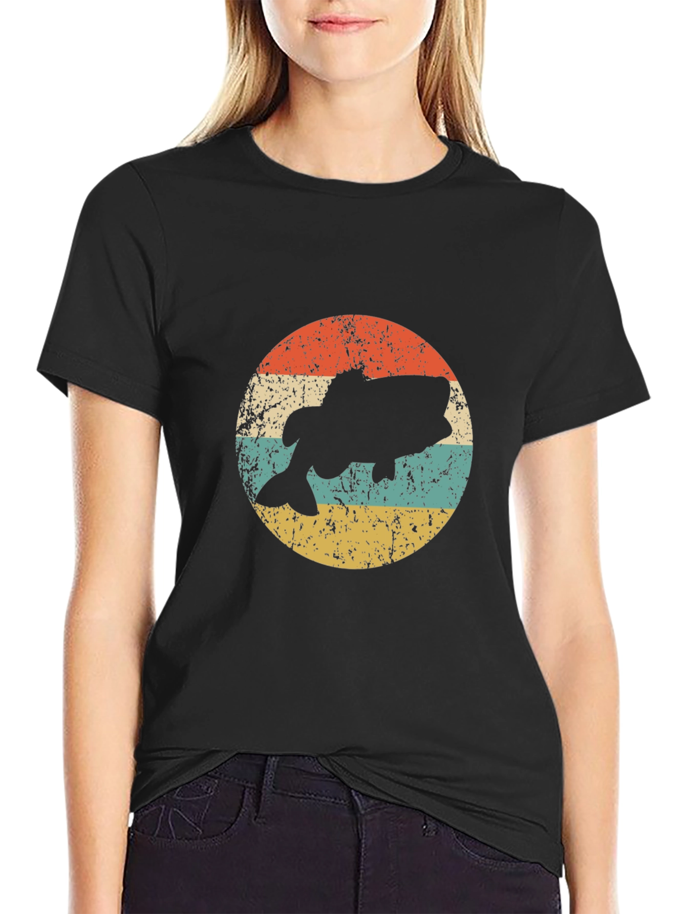 Vintage Fish Graphic Tee - Retro Angler Style