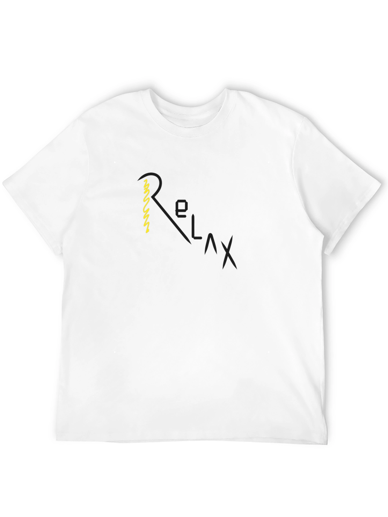 Relax Graphic Black T-Shirt - Casual Comfort