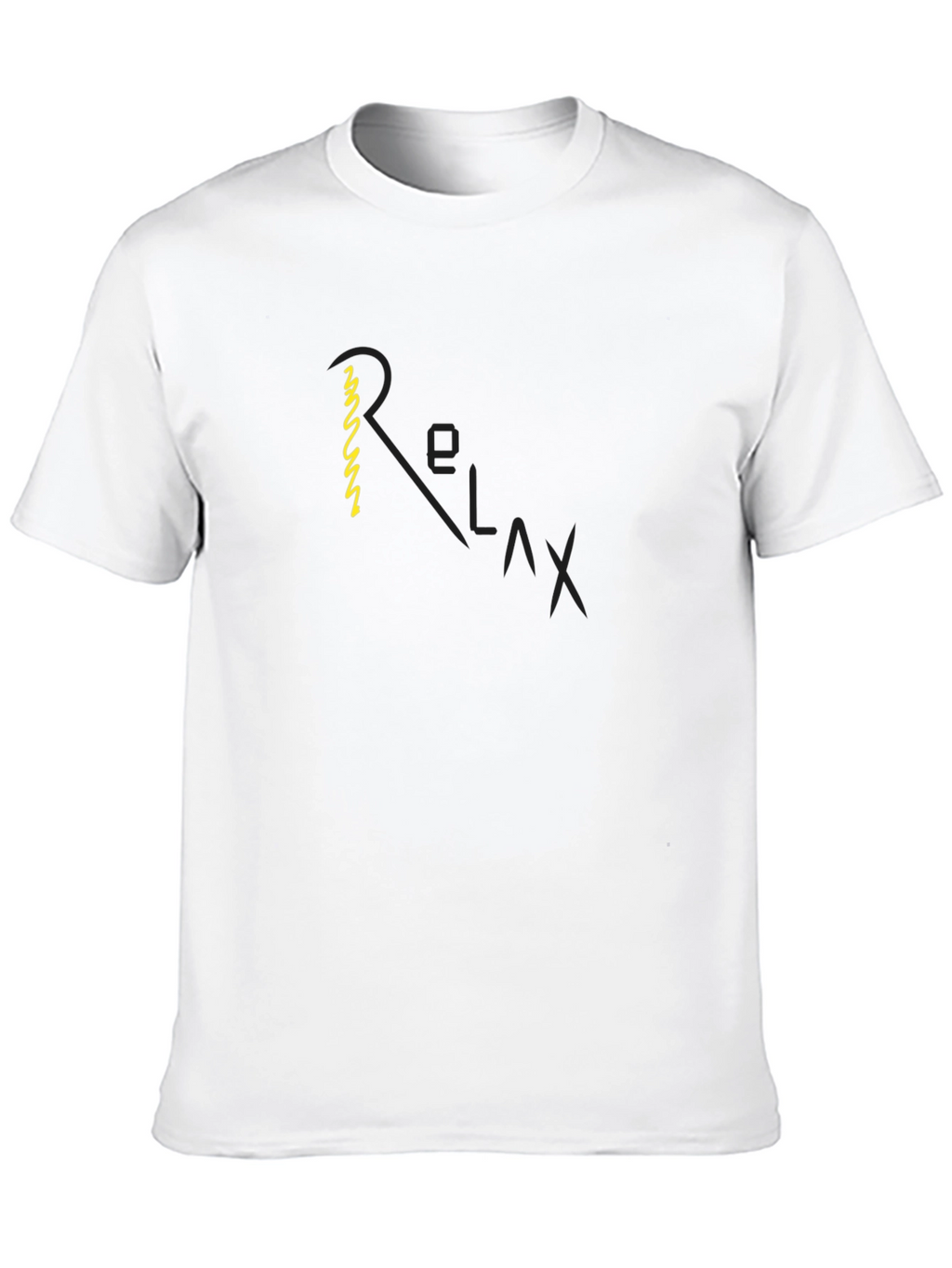 Relax Graphic Black T-Shirt - Casual Comfort