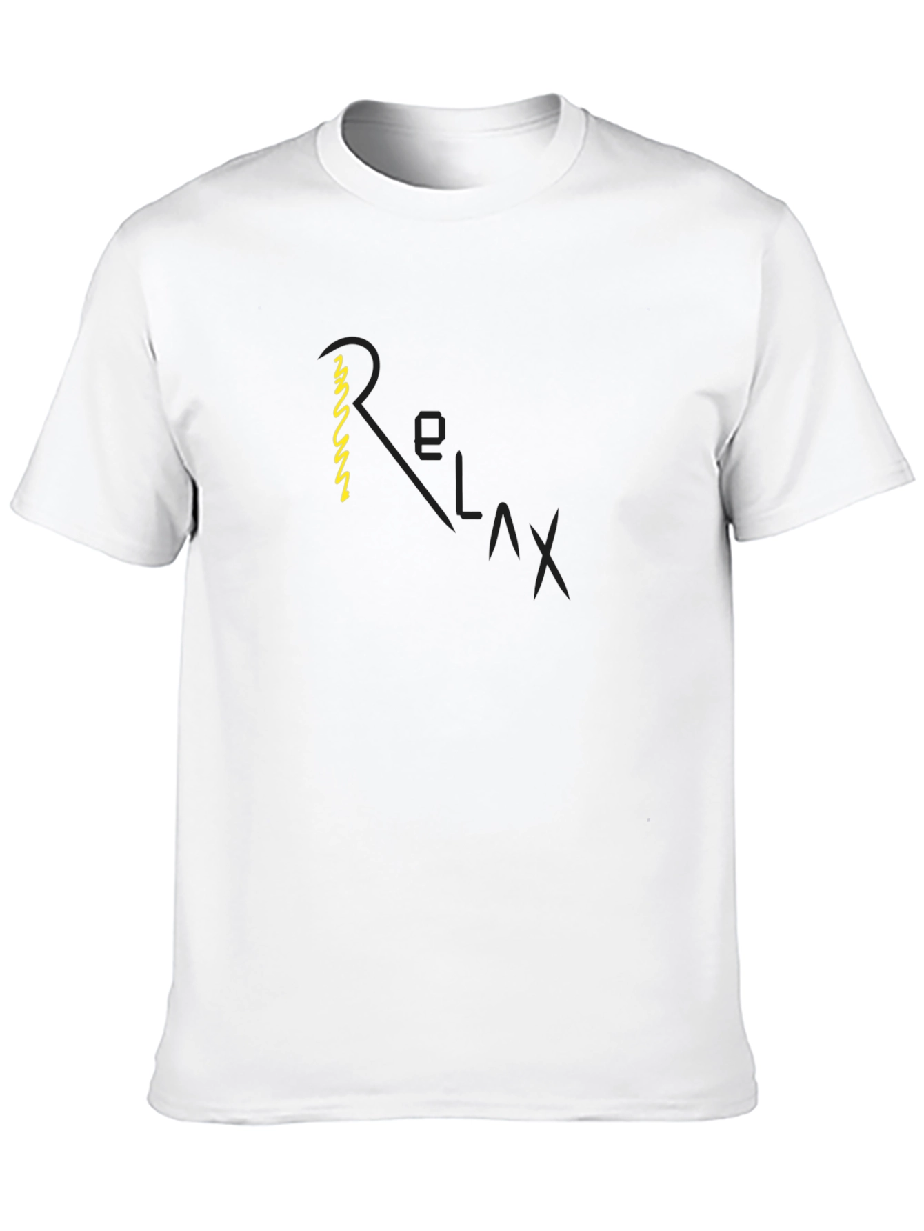 Relax Graphic Black T-Shirt - Casual Comfort