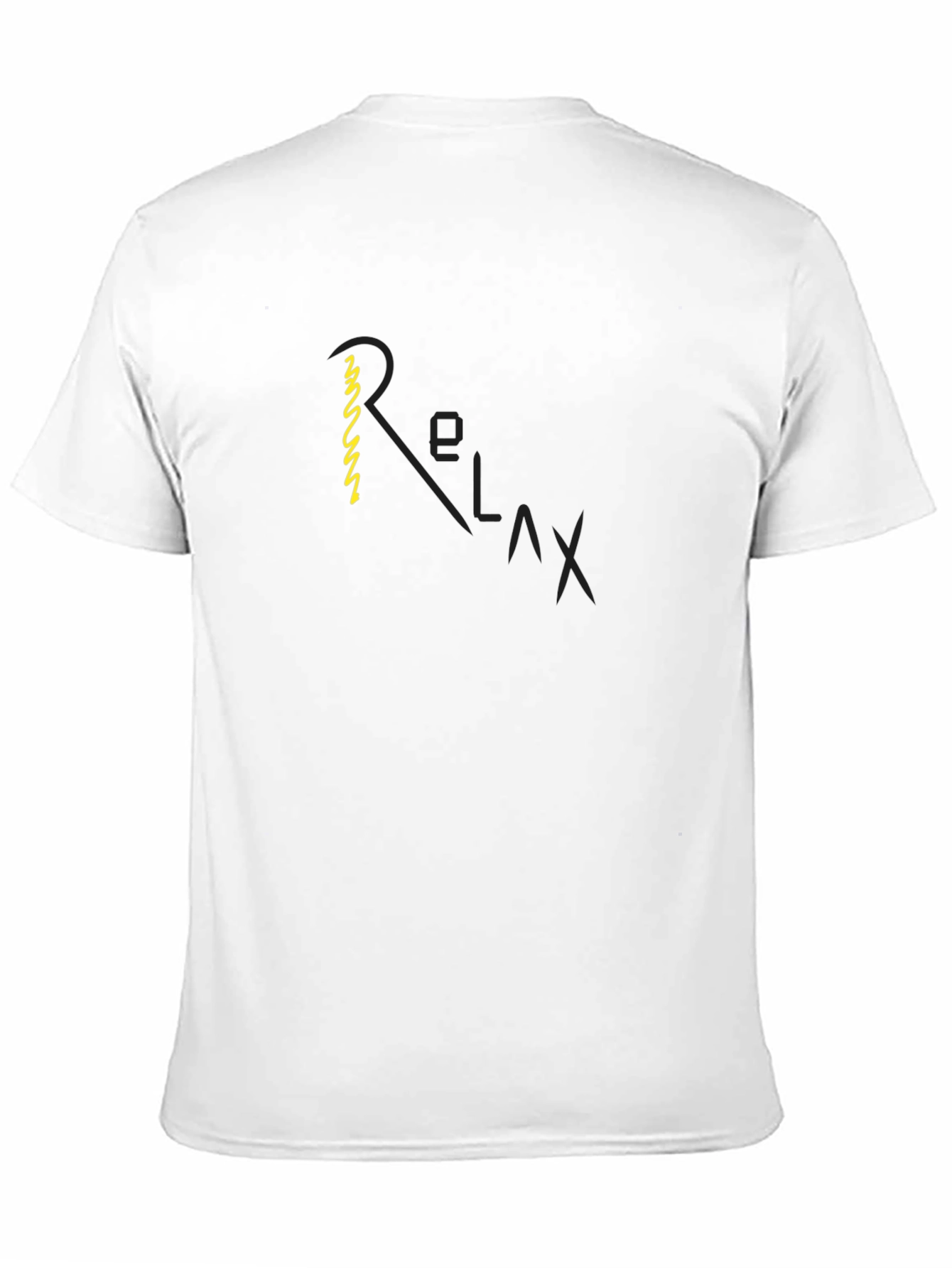 Relax Graphic Black T-Shirt - Casual Comfort