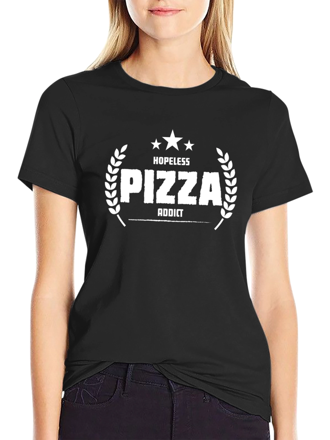 Hopeless Pizza Addict Graphic Tee