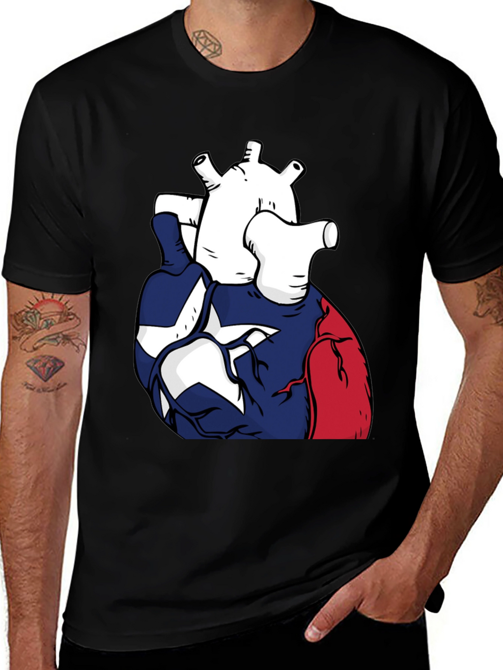 Texas Heart T-Shirt | Patriotic Graphic Tee