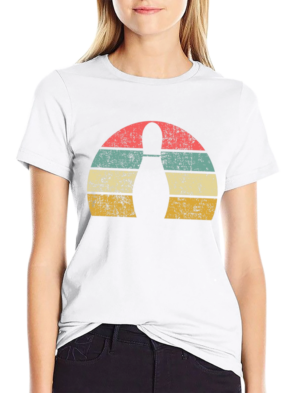 Retro Bowling Pin Graphic T-Shirt