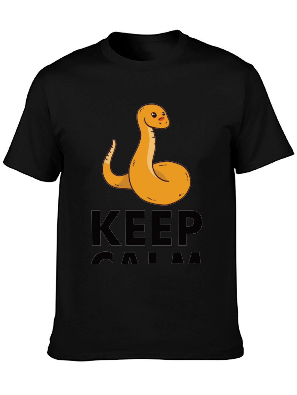 Funny Snake Keep Calm Graphic T-Shirt