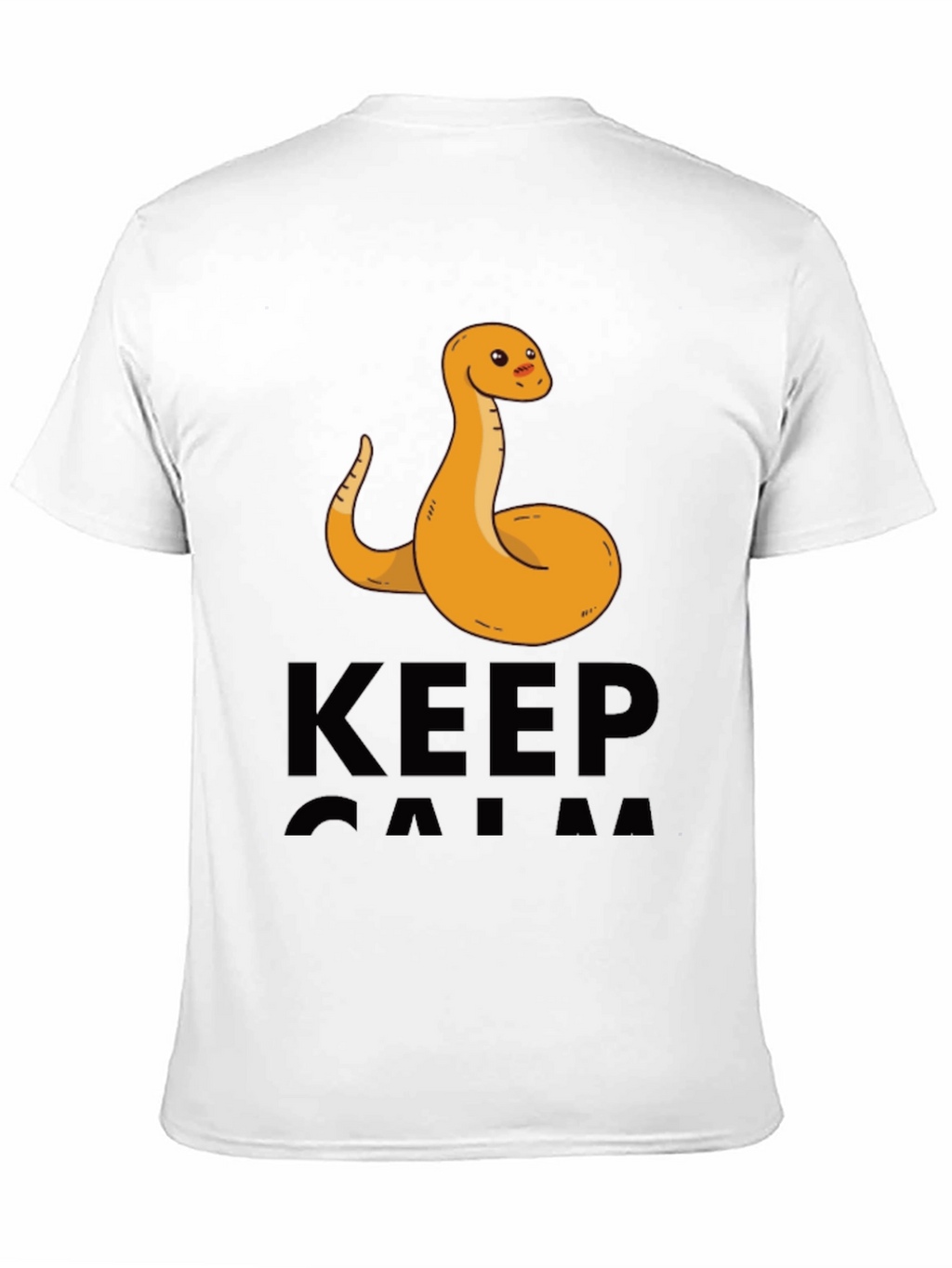 Funny Snake Keep Calm Graphic T-Shirt