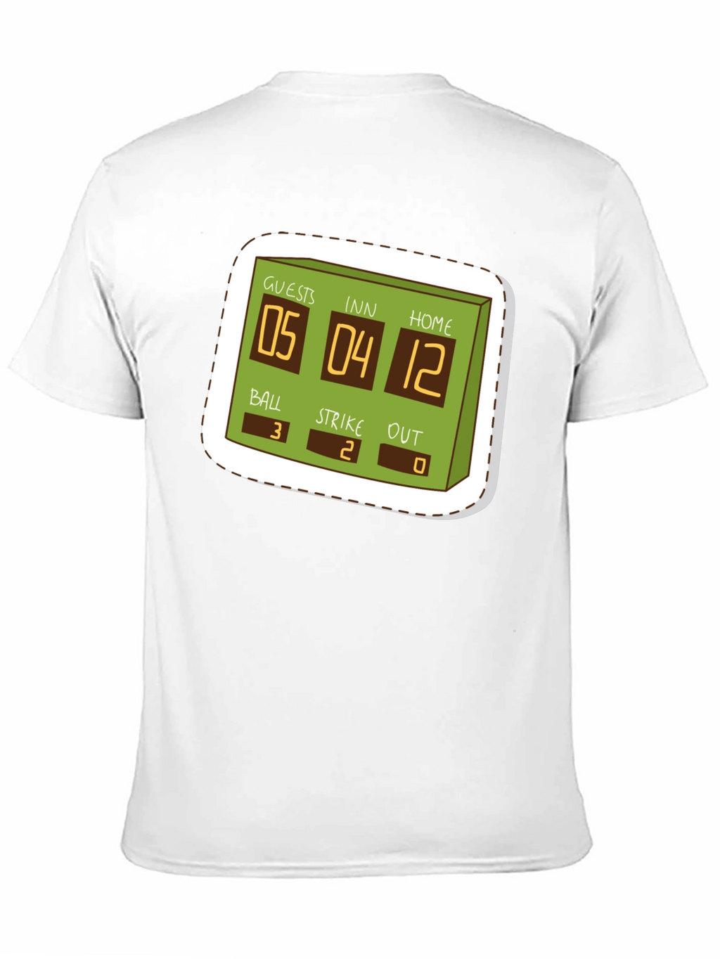 Baseball Scoreboard Graphic T-Shirt