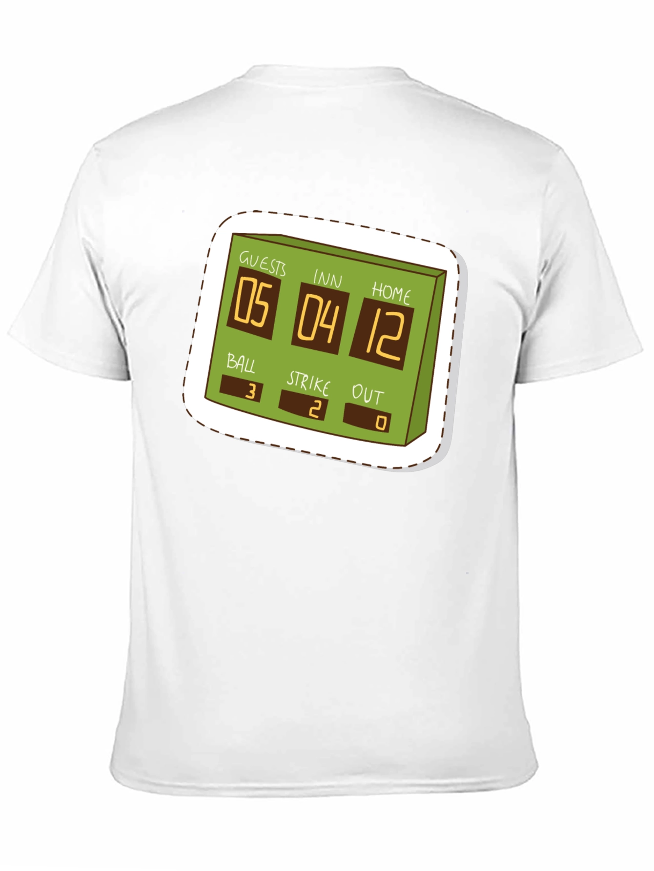 Baseball Scoreboard Graphic T-Shirt