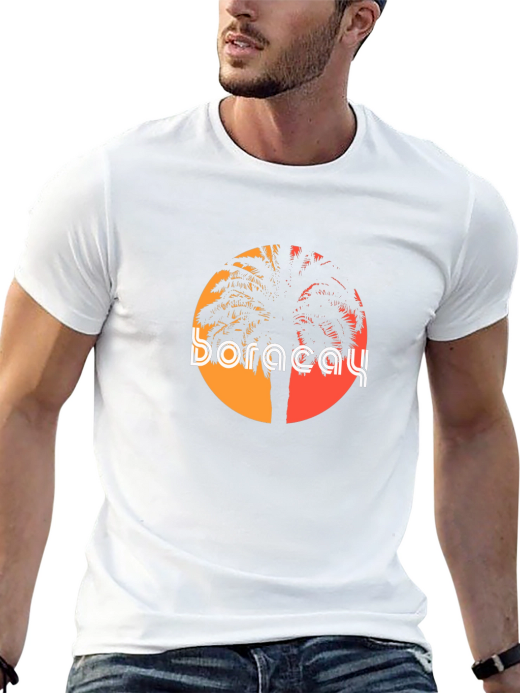 Boracay Palm Sunset Graphic Tee