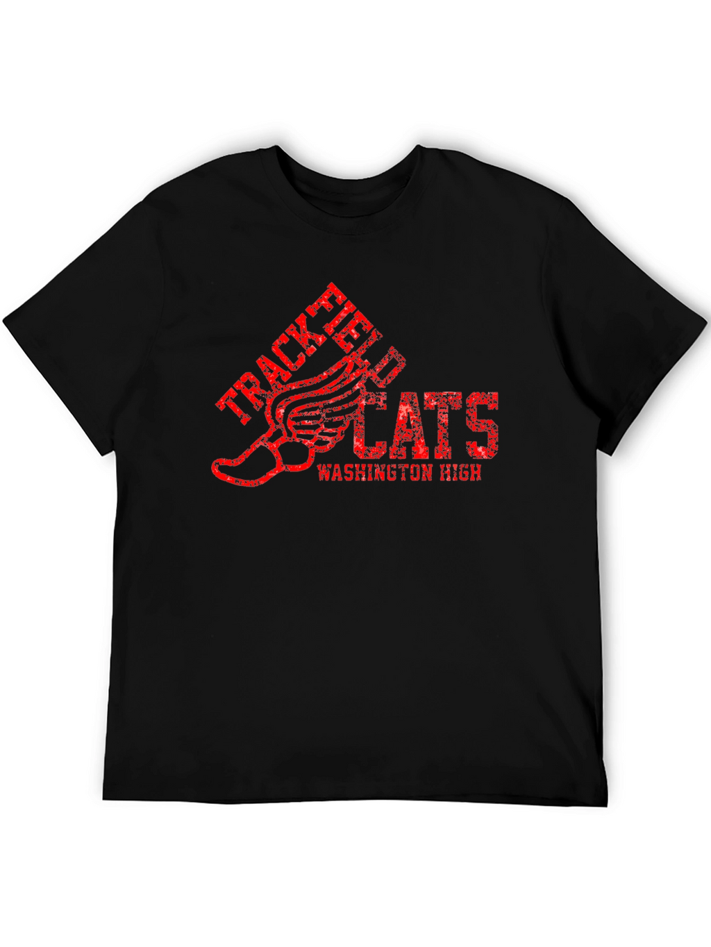 Track & Field Wildcats Black Graphic T-Shirt