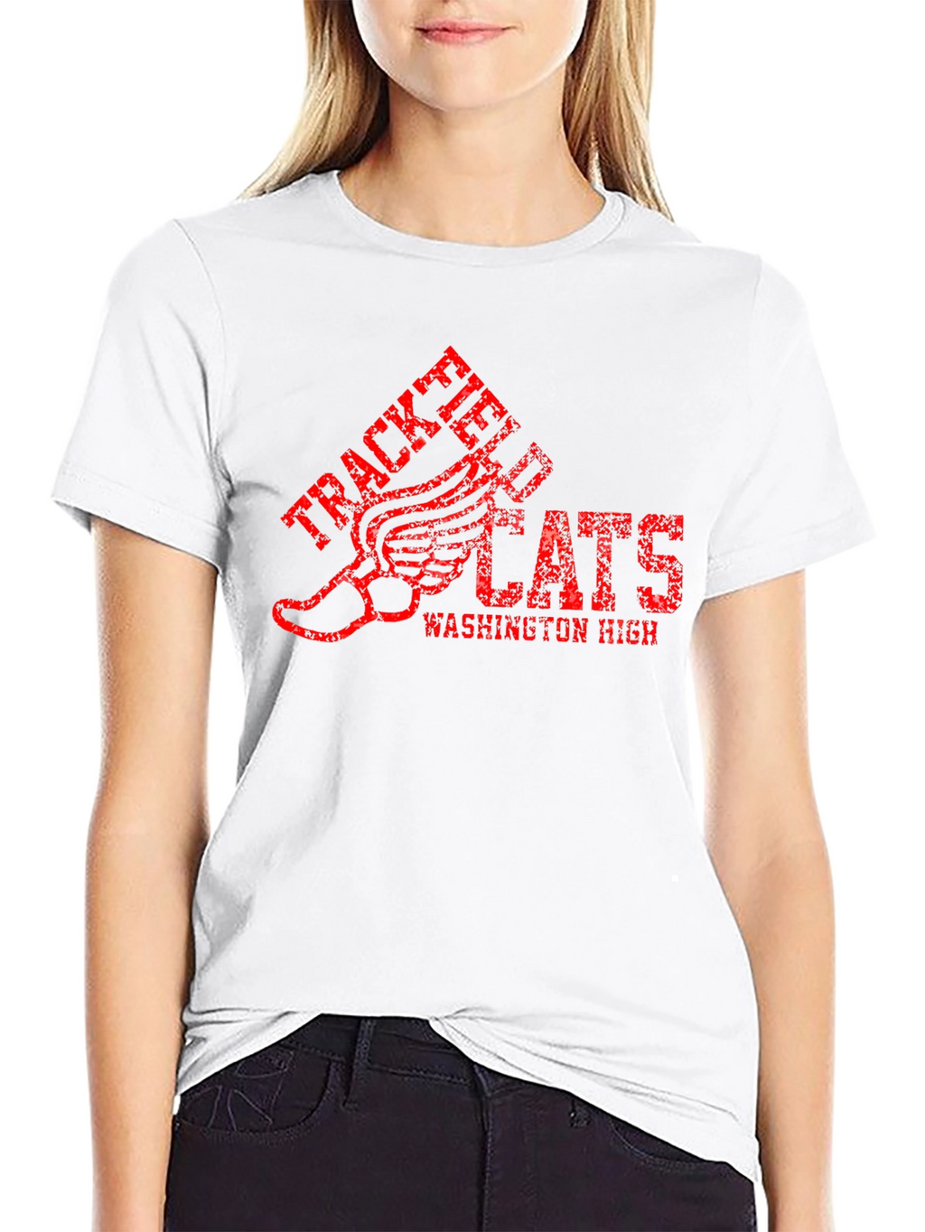 Track & Field Wildcats Black Graphic T-Shirt