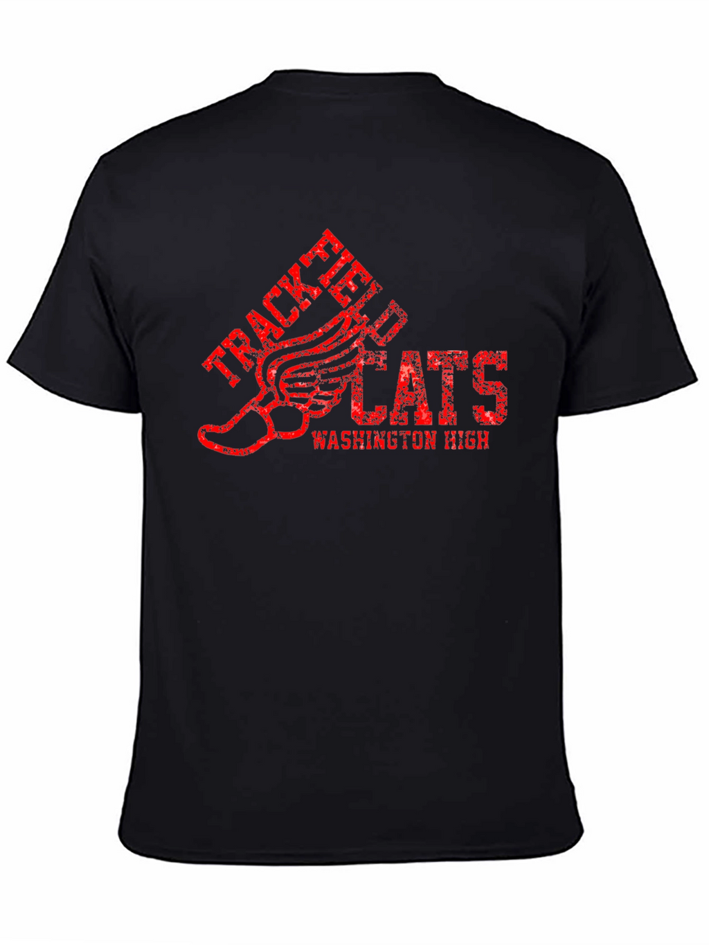 Track & Field Wildcats Black Graphic T-Shirt