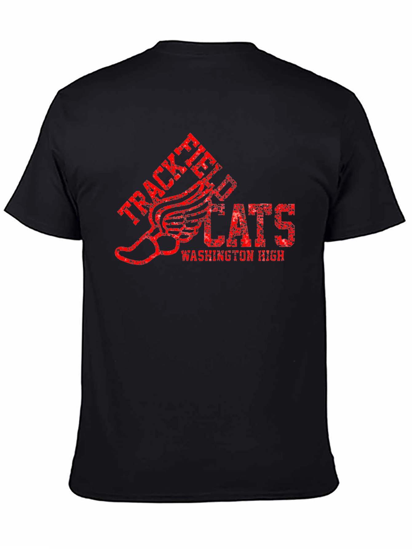 Track & Field Wildcats Black Graphic T-Shirt