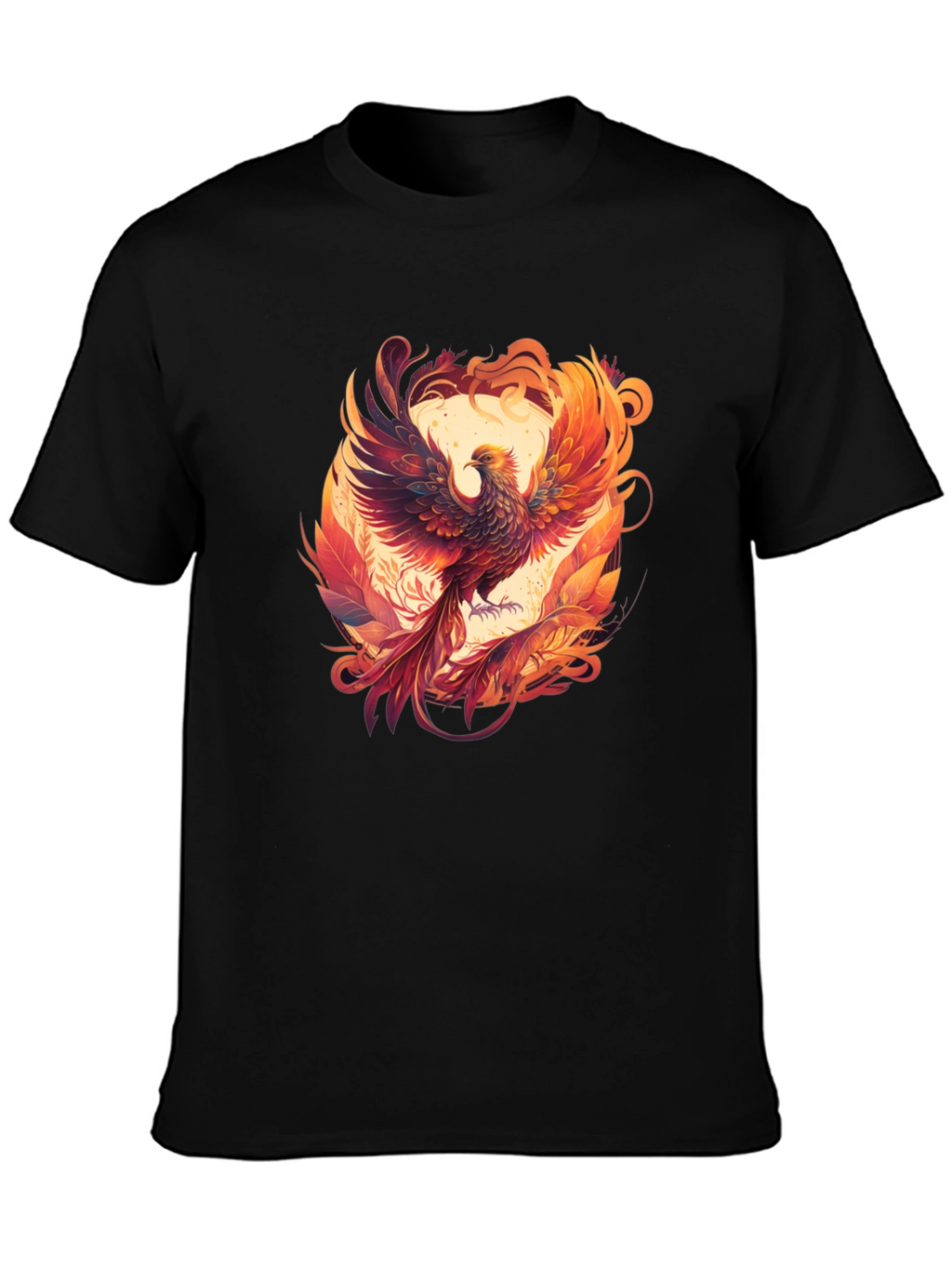 Phoenix Graphic Tee - Black Cotton Blend