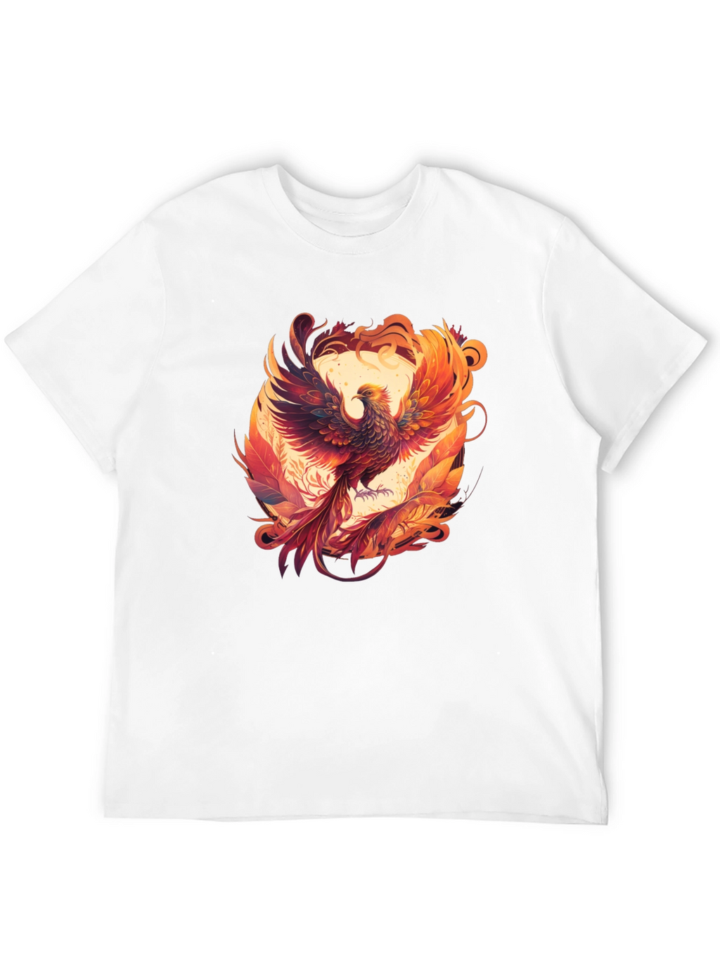 Phoenix Graphic Tee - Black Cotton Blend