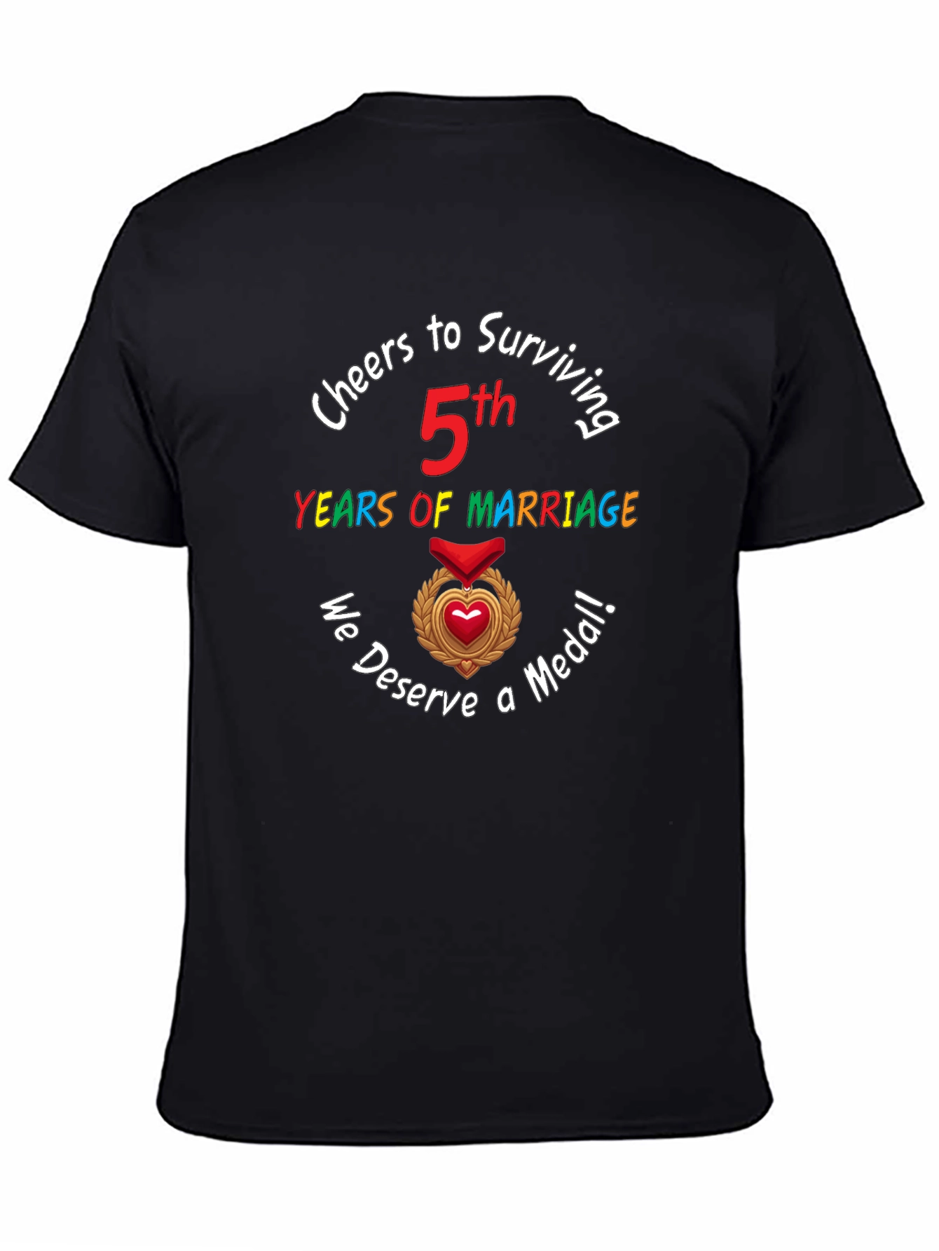 Cheers to 5th Marriage Anniversary T-Shirt