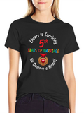 Cheers to 5th Marriage Anniversary T-Shirt