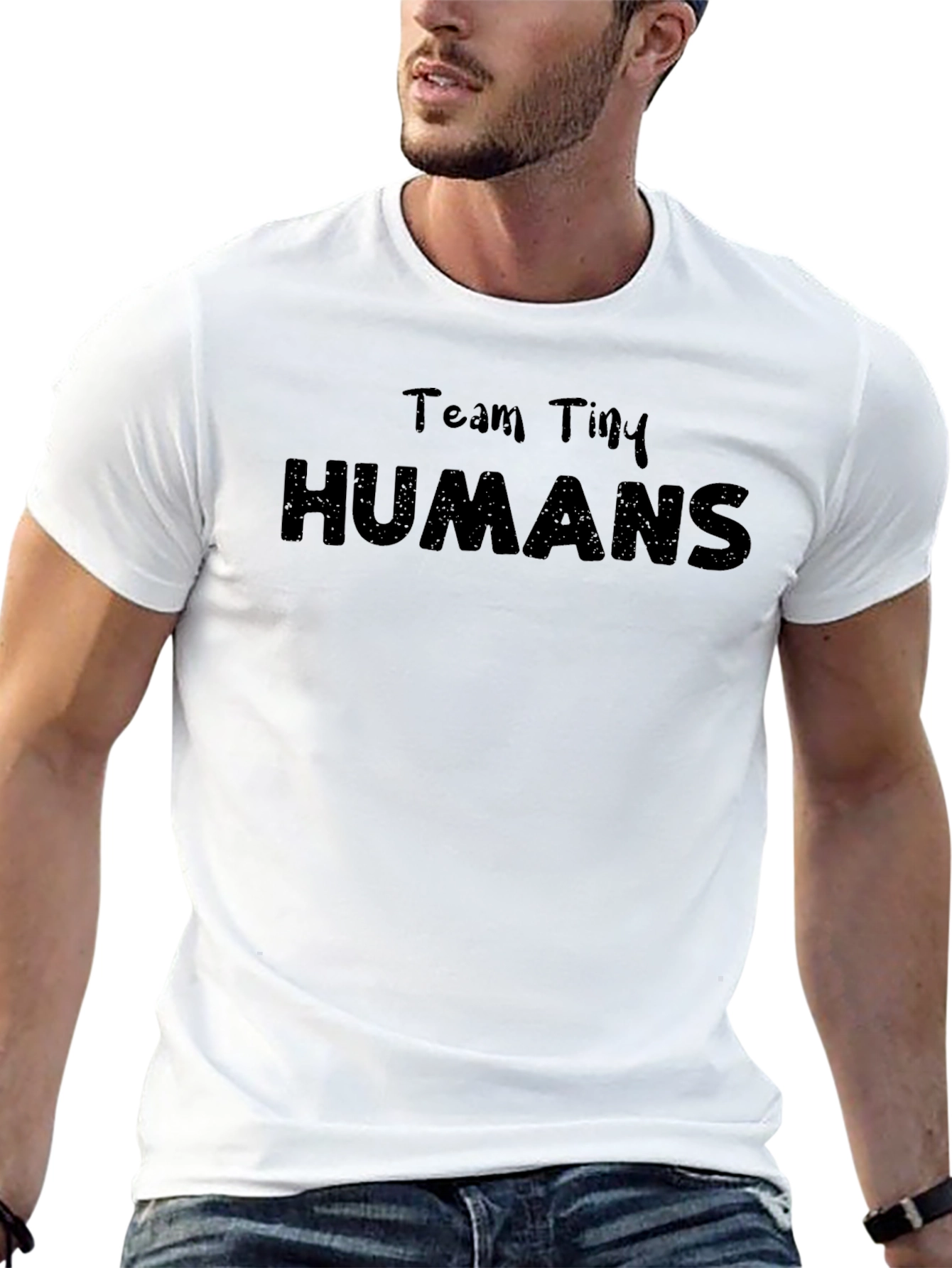 Team Tiny Humans Funny Graphic Tee
