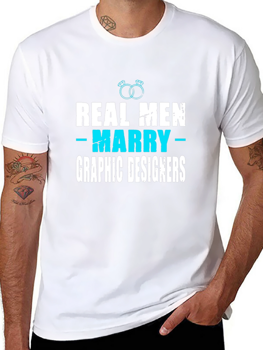 Real Men Marry Graphic Designers T-Shirt