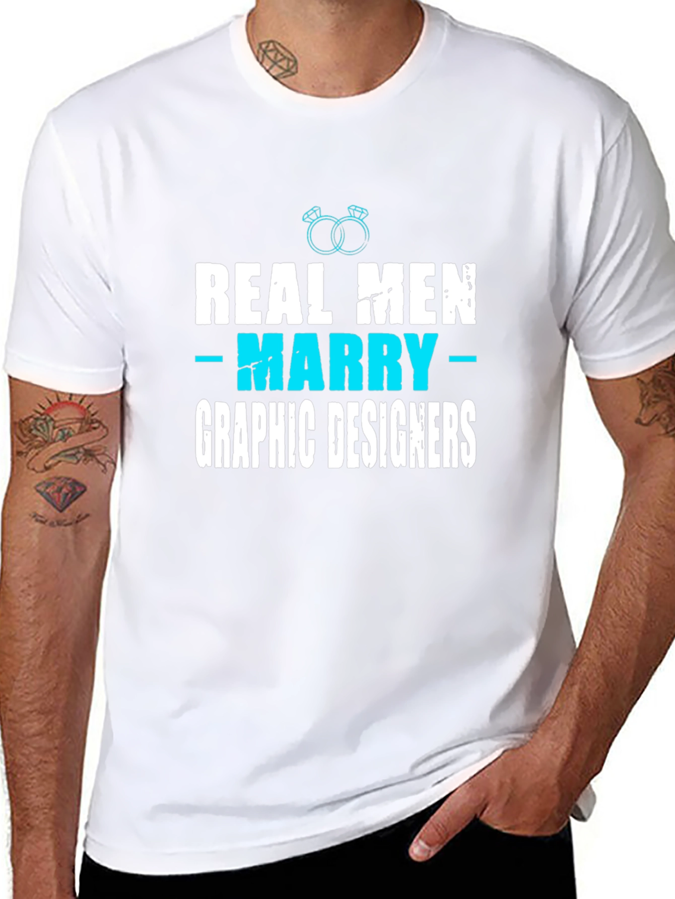Real Men Marry Graphic Designers T-Shirt
