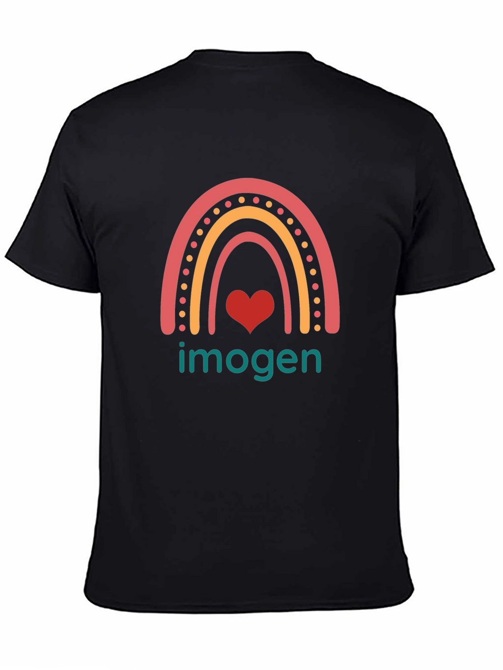 Imogen Rainbow Heart T-Shirt - Trendy Graphic Tee