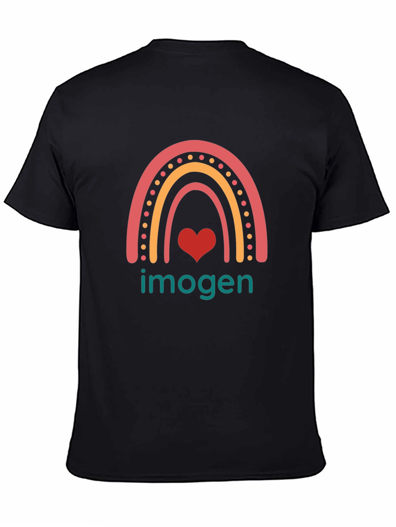 Imogen Rainbow Heart T-Shirt - Trendy Graphic Tee
