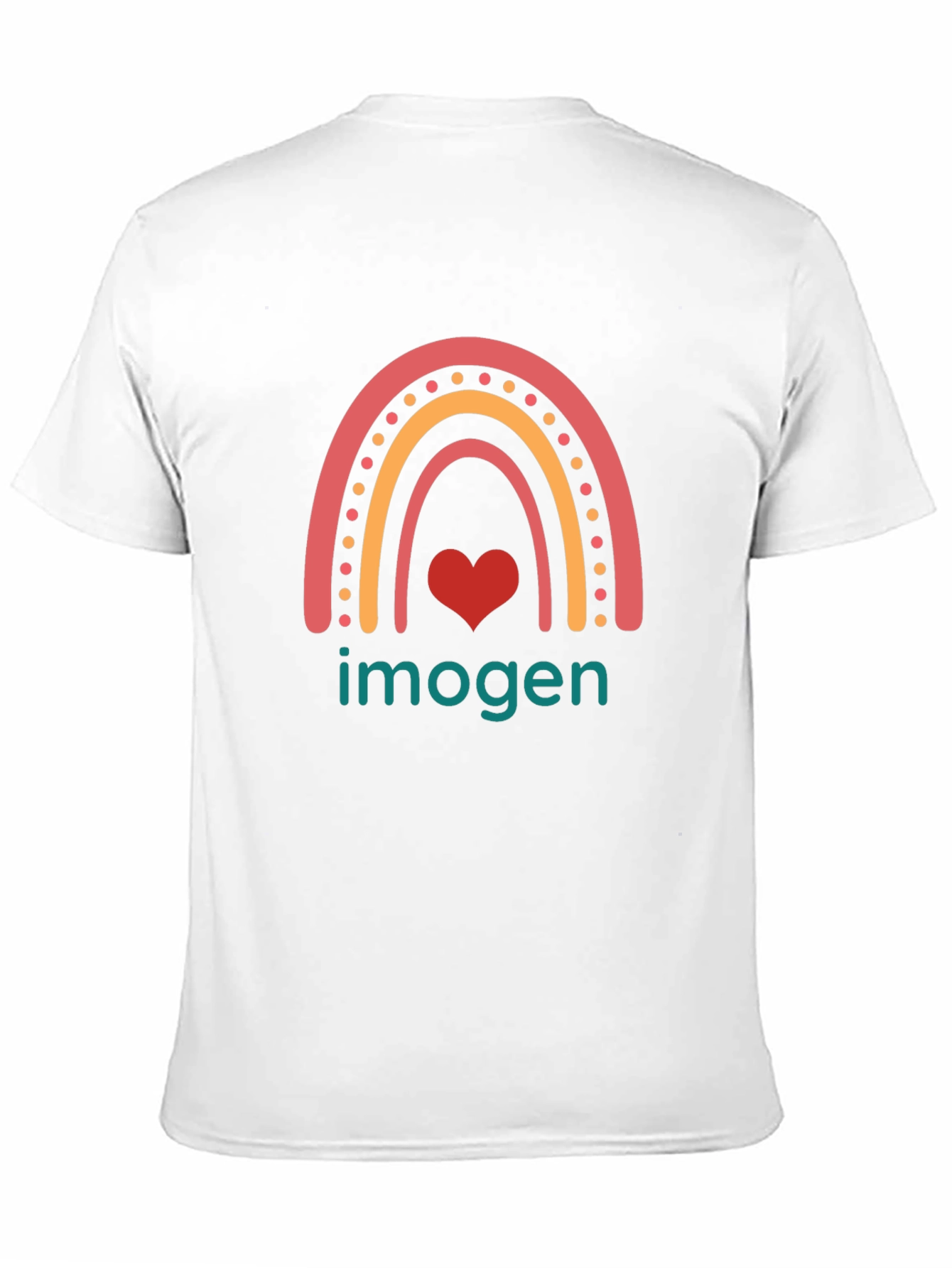 Imogen Rainbow Heart T-Shirt - Trendy Graphic Tee